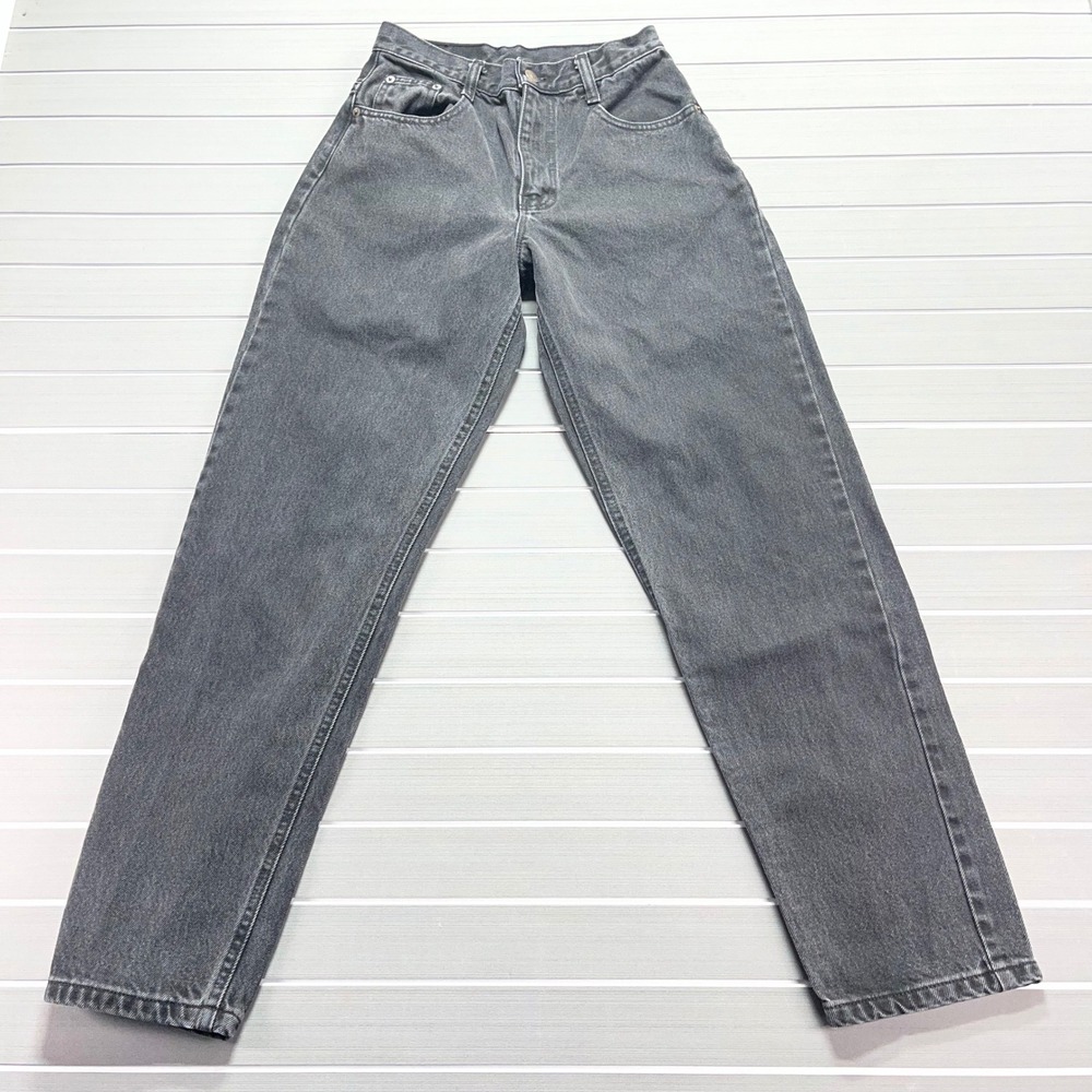 Vintage Premium Blue Label Jeans Mens 18 Slim Faded Black Relaxed Fit Made USA
